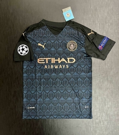 Camiseta Puma Retro Manchester City Suplente Negra Kun Aguero 10 2020 2021