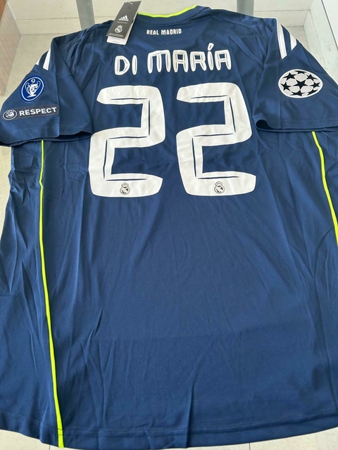 Camiseta adidas Real Madrid Retro Azul Di Maria 22 2011 2012