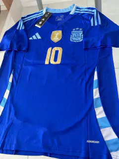 Camiseta Adidas Argentina Suplente Azul Messi 10 2024 2025 Aeroready - comprar online