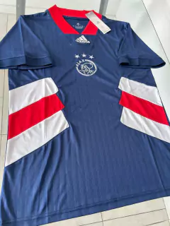 Camiseta Adidas Icons Ajax Azul 2022 2023 #SALE en internet