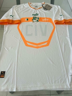 Camiseta Puma Match Costa de Marfil Naranja Blanca 2024 2025 - comprar online