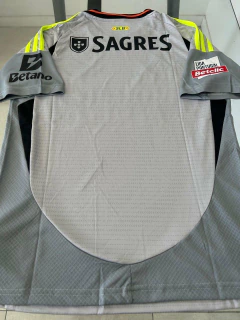 Camiseta Adidas Benfica Suplente Gris 2024 2025 Parches Liga Portugal - tienda online