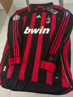 Camiseta Manga Larga Adidas Milan Retro Titular Kaka 22 2006 2007 - Roda Indumentaria