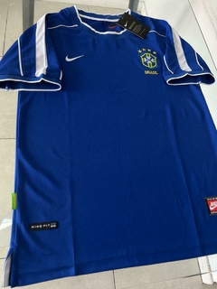 Camiseta Nike Retro Brasil Suplente Azul 1998 #SALE en internet