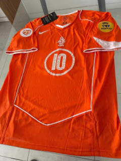 Camiseta Nike Holanda Retro Titular Van Nistelrooy 10 2004 2005 en internet