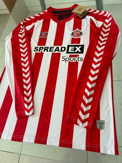 Camiseta Hummel Sunderland Manga Larga Titular 2024 2025 #SALE en internet