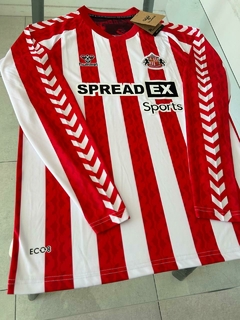 Camiseta Hummel Sunderland Manga Larga Titular 2024 2025 #SALE - Roda Indumentaria