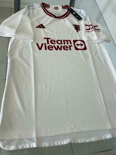 Camiseta Adidas Manchester United Suplente Blanca 2023 2024 #SALE - Roda Indumentaria