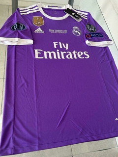 Camiseta Adidas Retro Real Madrid Violeta Matchday Final Vs. Juventus 2016 2017 #SALE - Roda Indumentaria