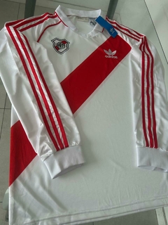 Camiseta adidas Retro River Manga Larga Titular 1993 1994 - Roda Indumentaria