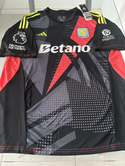 Camiseta Adidas Aston Villa Negra Dibu Martinez 23 2024 2025 - comprar online
