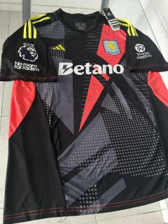 Camiseta Adidas Aston Villa Negra Dibu Martinez 23 2024 2025 - Roda Indumentaria