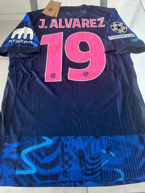 Camiseta Nike Vaporknit Atletico Madrid Suplente Azul Julian Alvarez 9 2024 2025 Match - comprar online