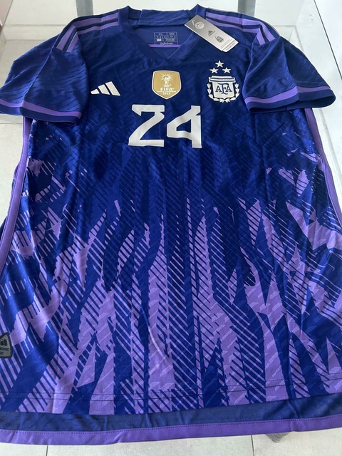 Camiseta Adidas Argentina HeatRdy Suplente Violeta Enzo Fernandez 3 Estrellas 2022 2023 Parche Campeon #SALE - comprar online
