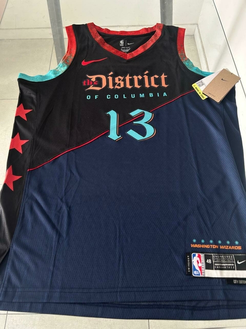 Musculosa Nike NBA Washington Wizards Jordan Poole 13 Azul y Negra 2024 2025 #SALE - comprar online