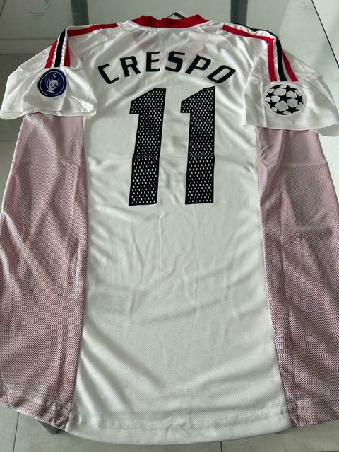 Camiseta adidas Retro Milan Suplente Blanca Crespo 11 2002 2003 - comprar online