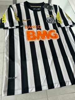 Camiseta Nike Santos Retro Suplente Negra y Blanca Neymar 2011 2012 - tienda online
