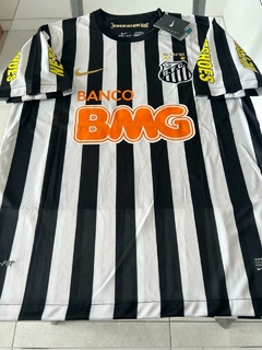 Camiseta Nike Santos Retro Suplente Negra y Blanca Neymar 2011 2012 en internet