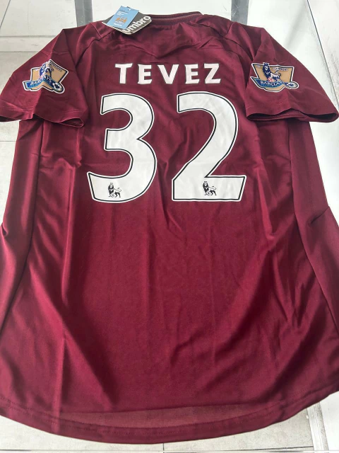 Camiseta Umbro Retro Manchester City Bordo Tevez 32 2012 2013 - comprar online