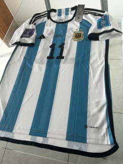 Camiseta Adidas Retro Argentina Titular Di Maria 11 2022 Matchday Final Vs. Francia en internet