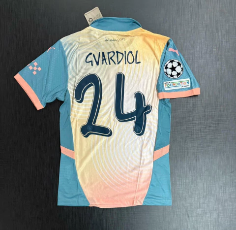 Camiseta Puma Manchester City Suplente Amarilla Gvardiol 24 2024 2025 Match - comprar online