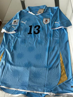 Camiseta Puma Retro Uruguay Titular Abreu 13 2010 - Roda Indumentaria