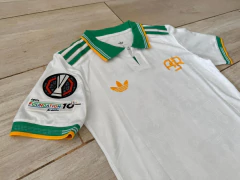 Imagen de Camiseta Adidas Heat.Rdy AS Roma Suplente Blanca y Verde Dybala 21 2025 2026 Parches Europa League