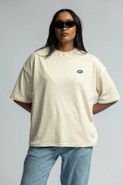T-shirt Oversized Suedine Creme