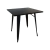 Mesa De Comedor Tolix 80 Cm X 80 Cm Color Negro - comprar online