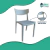 Silla De Comedor Roma x4 Unidades Gris - tienda online