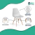 Silla De Comedor Eames x6 Unidades Blanca - HDC Group