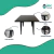 Mesa De Comedor Tolix 80 Cm X 80 Cm Color Negro - HDC Group - Fábrica de sillas
