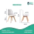 Silla de Comedor Tulip x4 Unidades Blanca - HDC Group - Fábrica de sillas