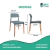 Silla De Comedor Milan x4 Unidades Gris - tienda online