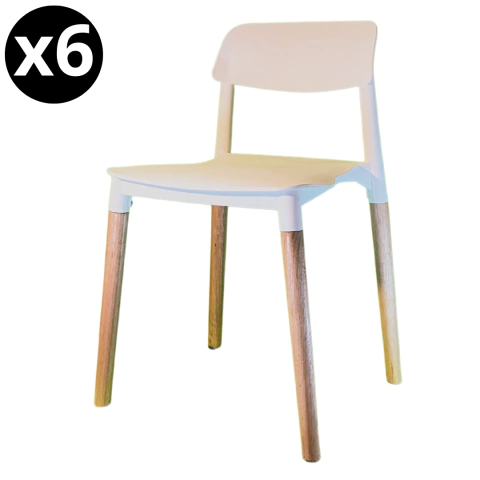 Silla De Comedor Milan x6 Unidades Blanca - comprar online