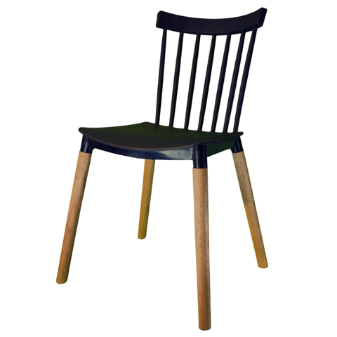 Silla De Comedor Windsor x4 Unidades Negra - comprar online