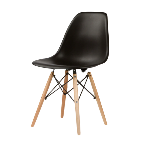 Silla De Comedor Eames x4 Unidades Negra - comprar online