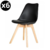 Silla de Comedor Tulip X6 Unidades Negra