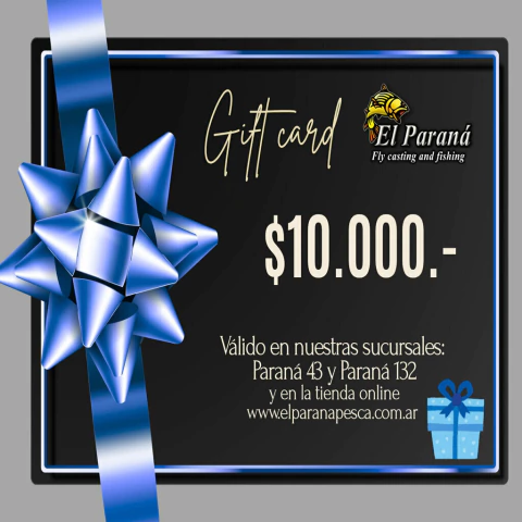 TARJETA DE REGALO - GIFT CARD - IDEAL PARA REGALAR $ 10.000.- - comprar online