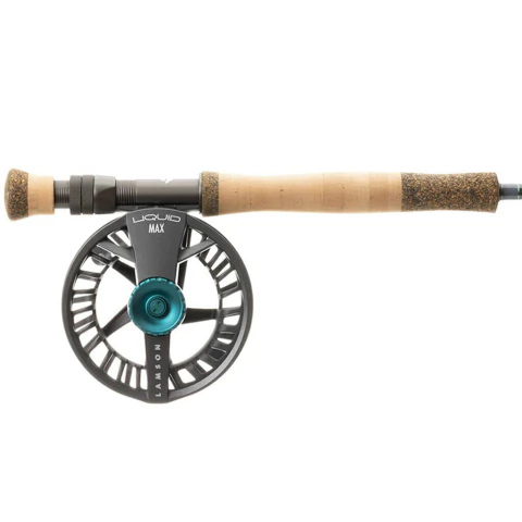 COMBO LAMSON LIQUID MAX SERIE CAÑA REEL SALTWATER REEL Linea 8 y 10 No incluye linea