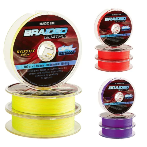 MULTIFILAMENTO WATERDOG BRAIDED QUATRO LINE