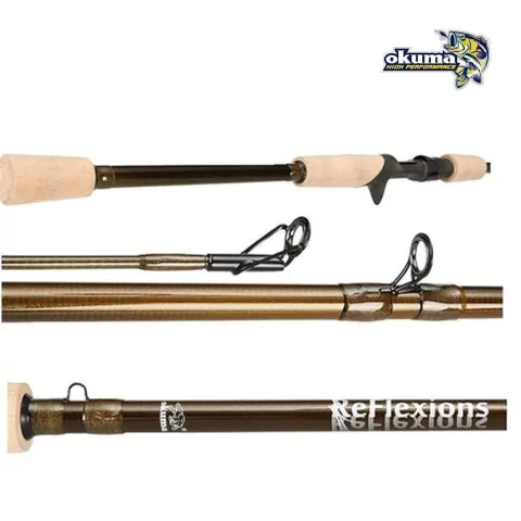 CAÑA OKUMA REFLEXIONS BAIT 2 Tramos 8 pies 15-40 LB RX-C-802MH