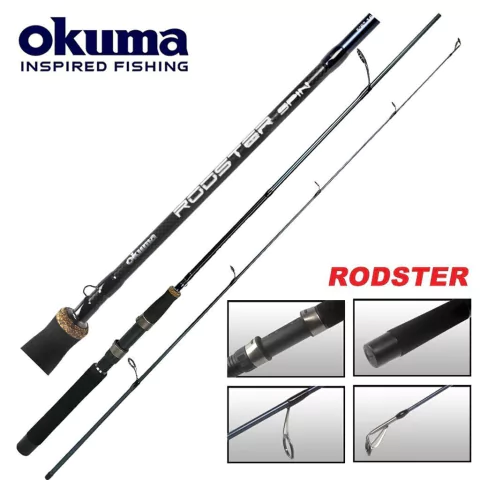 CAÑA OKUMA RODSTER CAST 2 TRAMOS 7 PIES 2.13 MTS 20-30 LIBRAS ROTATIVO