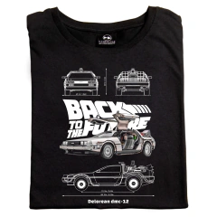 Remera Volver al Futuro Plano DeLorean