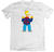 Remera los simpson homero don barredora mr plow blanca