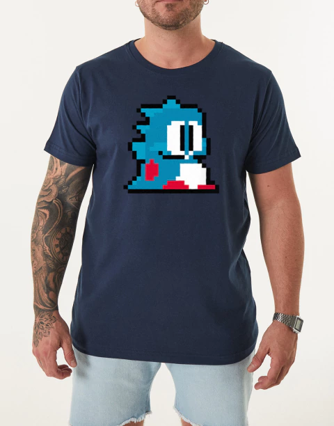 Bubble Bobble Azul - Remera - comprar online