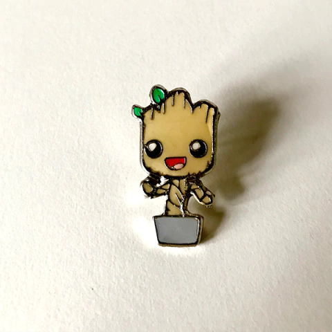 Pin metálico esmaltado cine marvel guardians of the galaxy baby groot