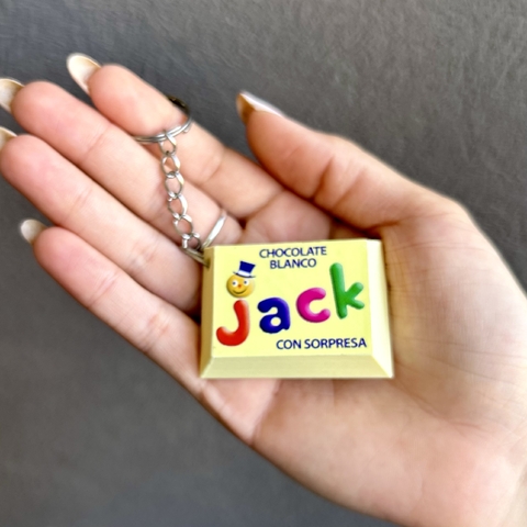 Chocolatín Jack Blanco - Llavero