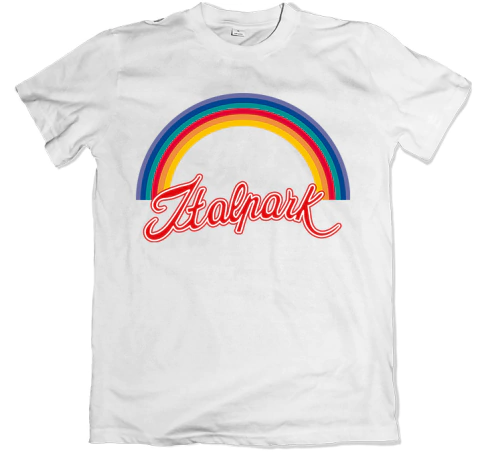 Remera retro italpark blanca