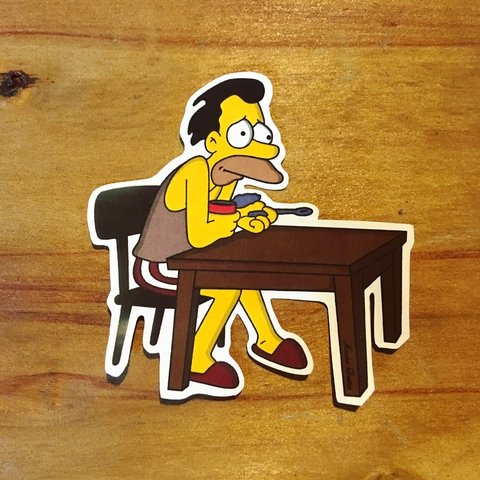 Calco en vinilo los simpson lenny no digan como vivo